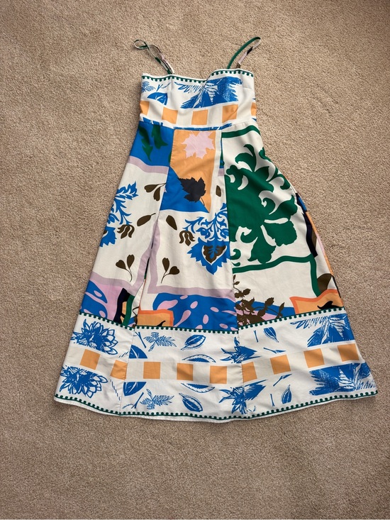 Dresses & Skirts - Sleeveless Multi-Color Print A-Line Skirt